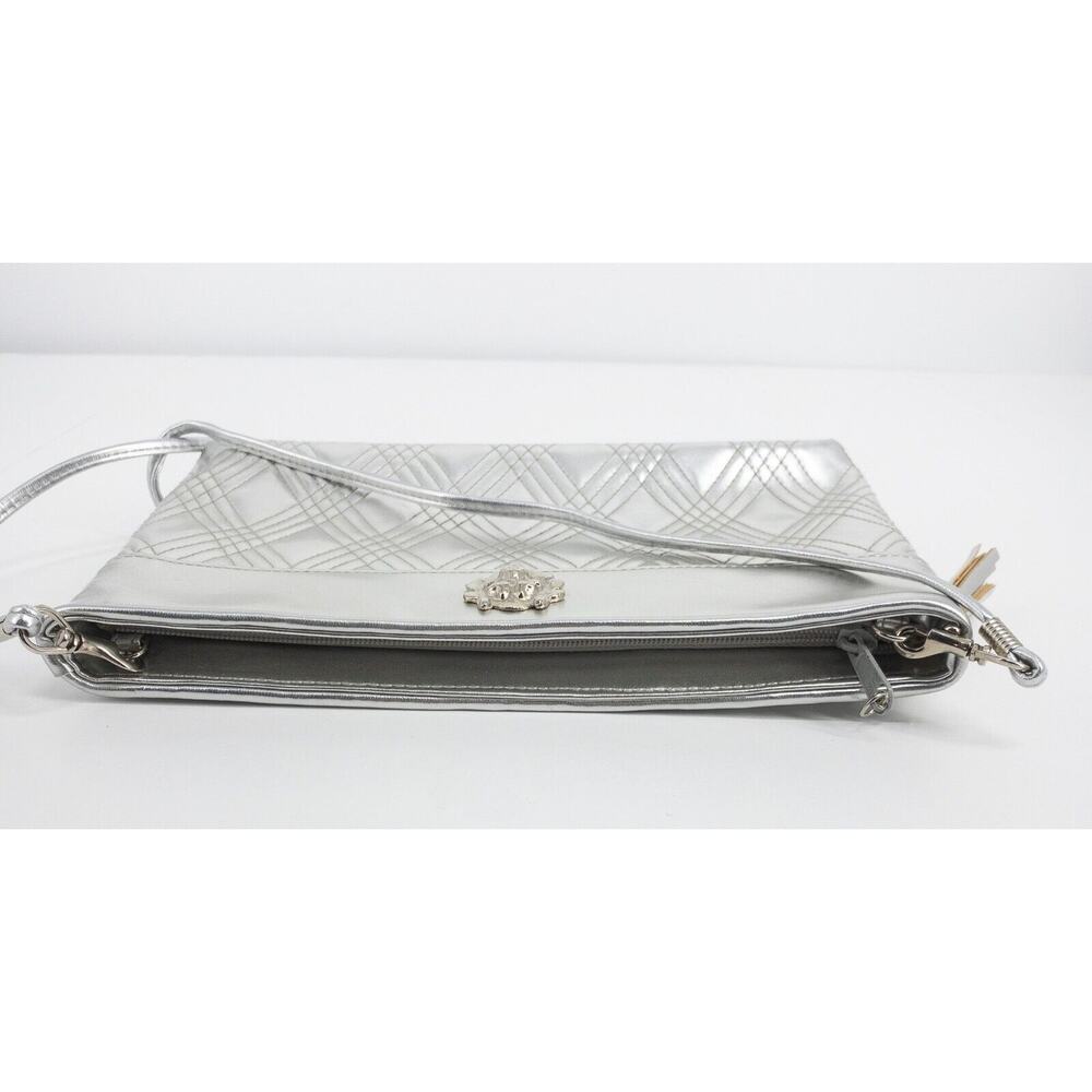 Warren Reed Bag Silver Lion Head Tassel Shoulder Bag Clutch Removable Strap - Picture 5 of 16
